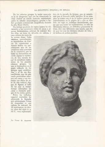 LAMINA HISTORIA 26229: La Venus de Empuries