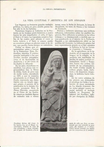 LAMINA HISTORIA 26227: Escultura iberica del Cerro de los Santos