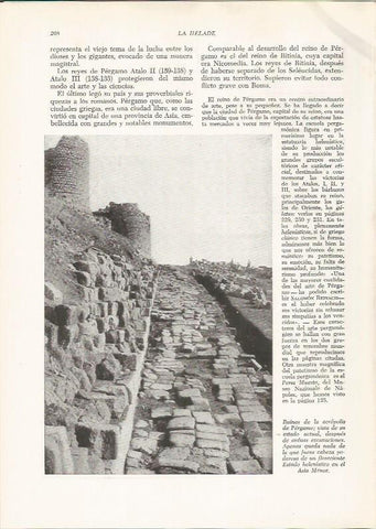 LAMINA HISTORIA 26224: Ruinas de la acropolis de Pergamo