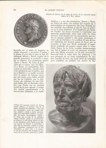 LAMINA HISTORIA 26255: Busto de Seneca