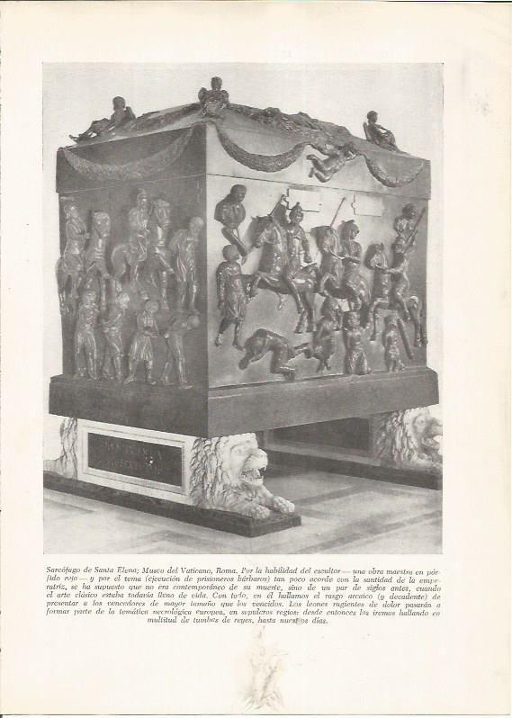 LAMINA HISTORIA 26274: Sarcofago de Santa Elena