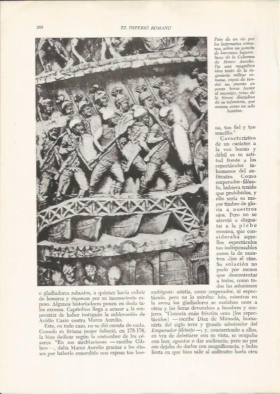 LAMINA HISTORIA 26266: Paso de un rio por legionarios romanos