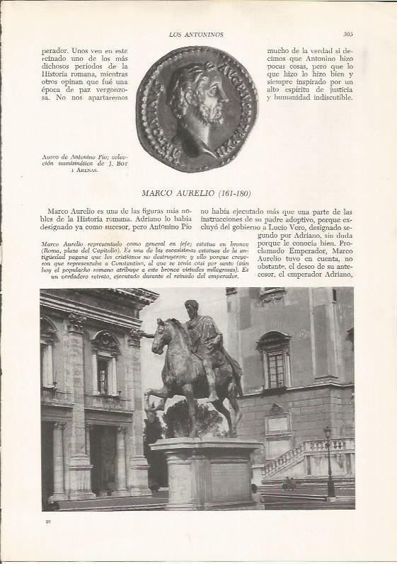 LAMINA HISTORIA 26265: Estatua ecuestre de Marco Aurelio