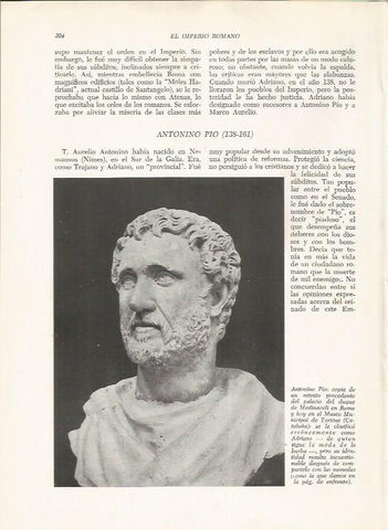 LAMINA HISTORIA 26264: Busto de Antonino Pio