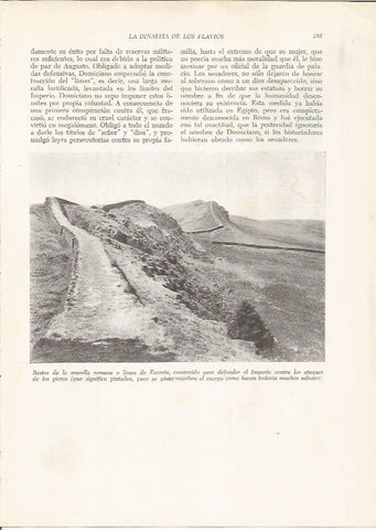 LAMINA HISTORIA 26259: Restos de la muralla romana en Escocia