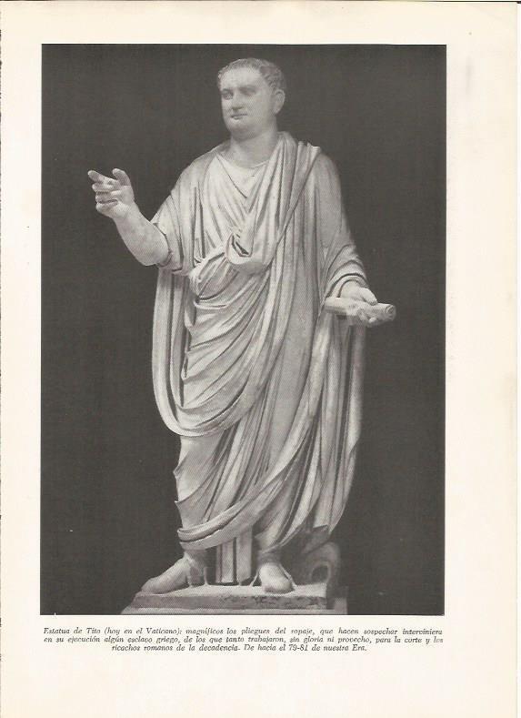 LAMINA HISTORIA 26258: Estatua de Tito