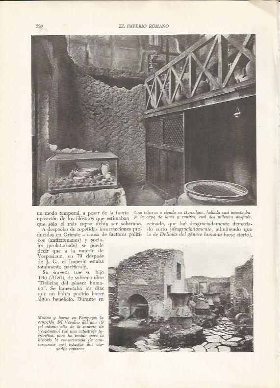 LAMINA HISTORIA 26257: Molinoy horno de Pompeya
