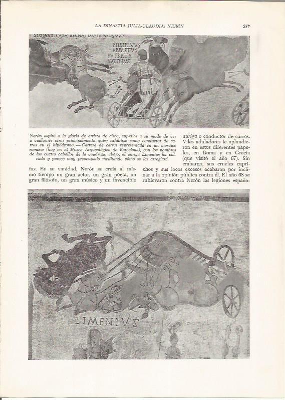 LAMINA HISTORIA 26256: Mosaicos romanos de Neron