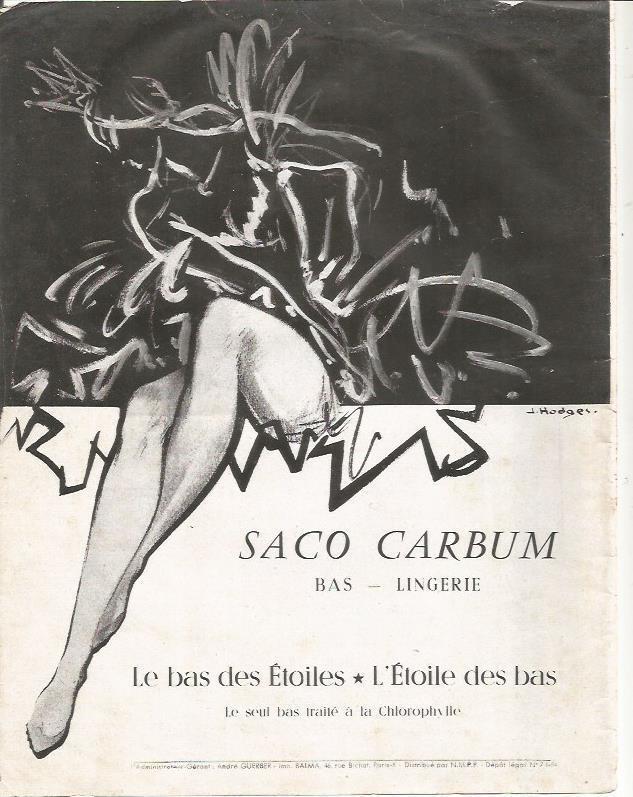 LAMINA 26351: Publicidad de Saco Carbum