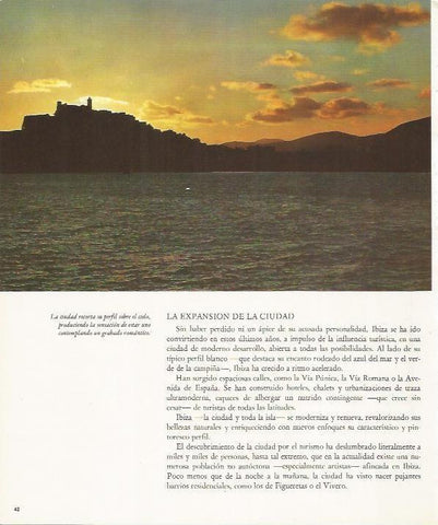 LAMINA 26442: Anochecer en Ibiza