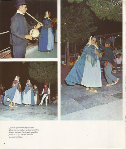 LAMINA 26470: Baile tipico en Cova Santa, Ibiza