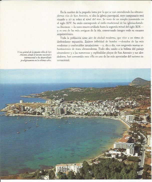 LAMINA 26460: Vista del pueblo de San Antonio, Ibiza