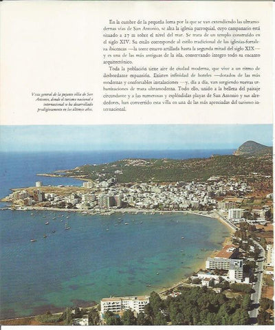 LAMINA 26460: Vista del pueblo de San Antonio, Ibiza