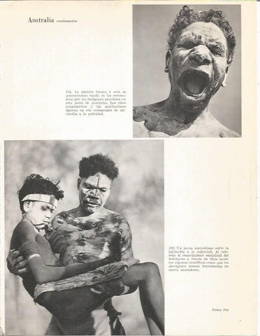 LAMINA 26415: Pintura blanca usada por aborigenes de Australia