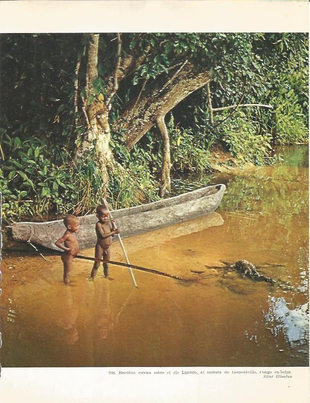 LAMINA 26392: Niños en el rio Luando. Congo