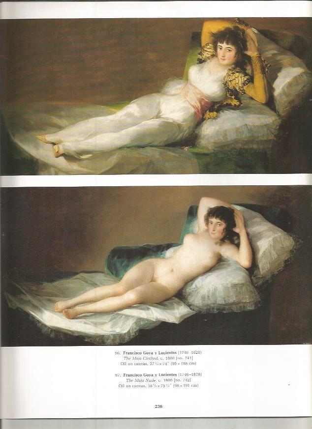 LAMINA PRADO 26046: La Maja desnuda y la Maja vestida, por Goya