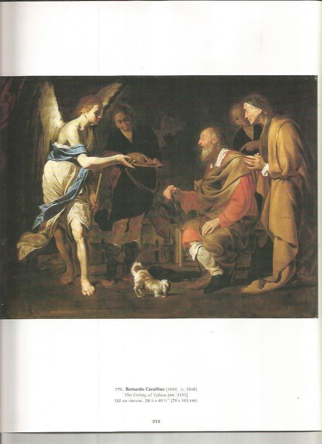LAMINA PRADO 26084: La cura de Tobias, por B. Cavallino