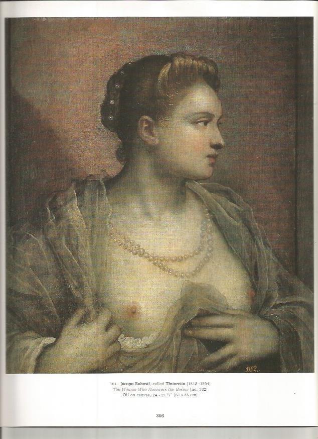 LAMINA PRADO 26079: La mujer que descubre el pecho, por Tintoretto