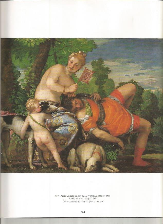 LAMINA PRADO 26078: Venus y Adonis, por Il Verones