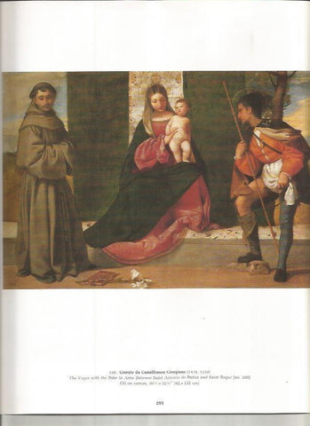 LAMINA PRADO 26074: La Virgen con el Niño en brazos entre San Antonio de Padua y San Roque, por Giorgione