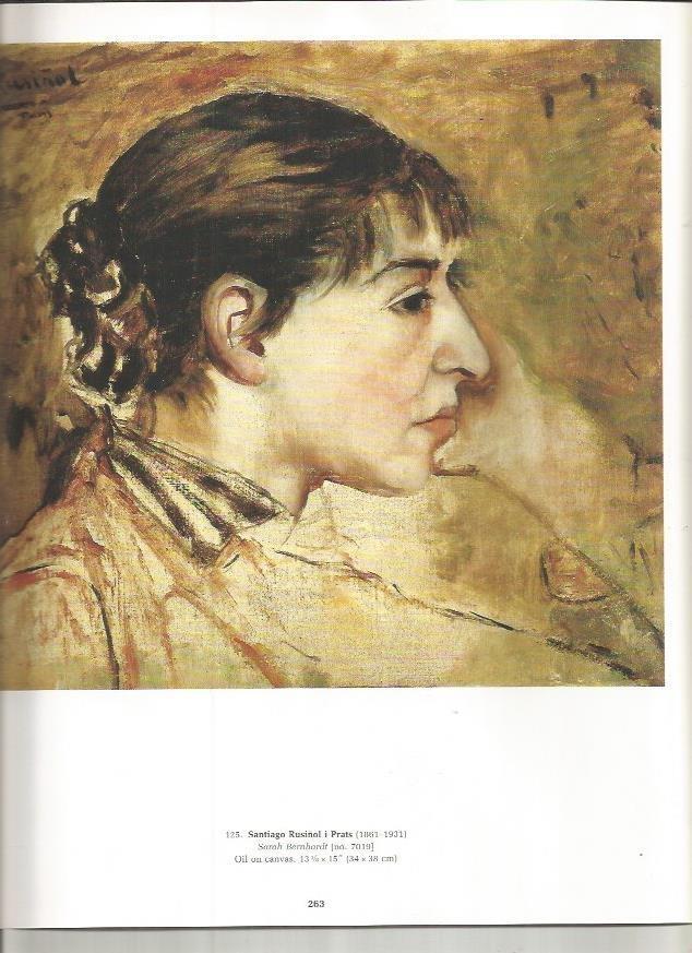 LAMINA PRADO 26060: Sarah Bernhardt, por Santiago Rusiñol