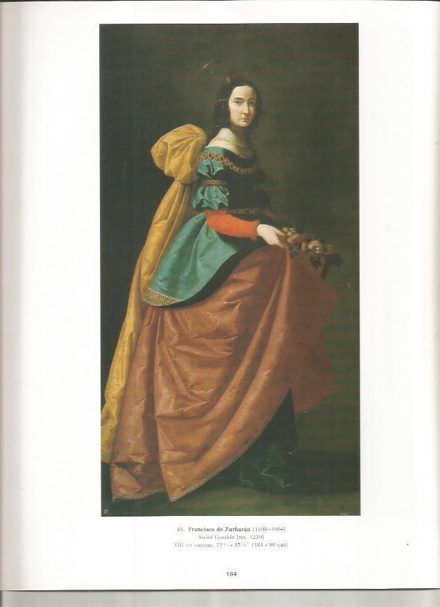 LAMINA PRADO 26019: Santa Casilda, por Zurbaran
