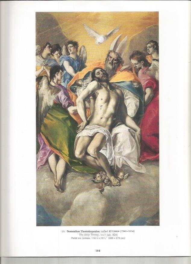 LAMINA PRADO 26009: La Sagrada Trinidad, por El Greco