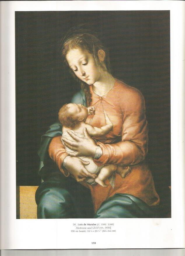 LAMINA PRADO 26007: La Virgen y el Niño, por Luis de Morales