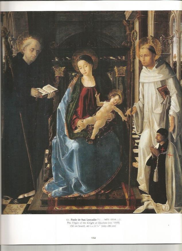 LAMINA PRADO 26003: La Virgen del Caballero de Montesa, por Paolo de San Leocadio