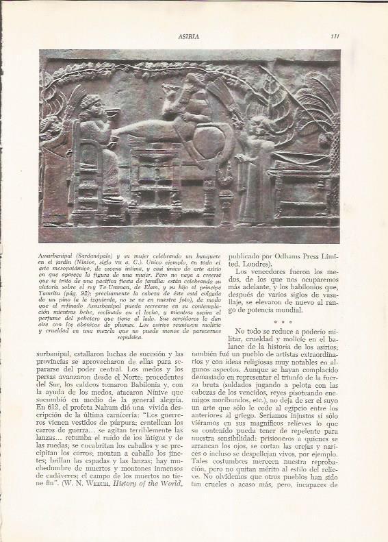 LAMINA HISTORIA 26184: Relieve de Assurbanipal