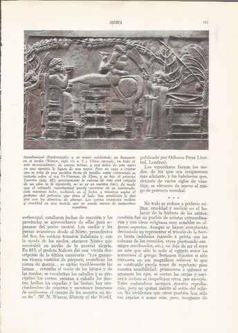 LAMINA HISTORIA 26184: Relieve de Assurbanipal