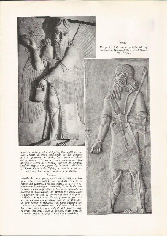 LAMINA HISTORIA 26182: Genios alados del palacio de Sargon