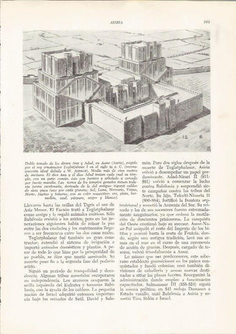 LAMINA HISTORIA 26180: Reconstruccion ideal del templo de Anu en Asur