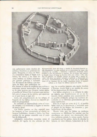LAMINA HISTORIA 26174: Reconstruccion ideal de la ciudad de Senchirli-Chamal