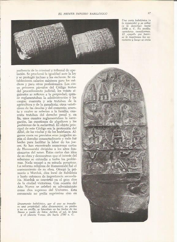 LAMINA HISTORIA 26173: Tablilla en cuneiforme