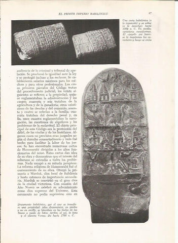 LAMINA HISTORIA 26173: Tablilla en cuneiforme