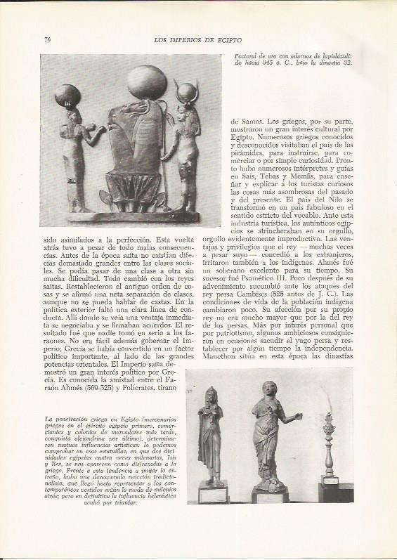 LAMINA HISTORIA 26167: Pectoral de oro, Egipto