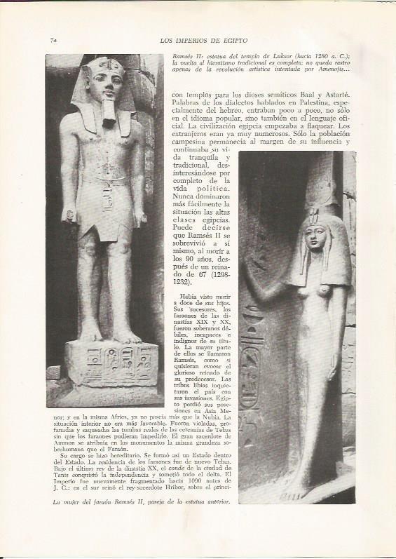 LAMINA HISTORIA 26166: Ramses II y su mujer
