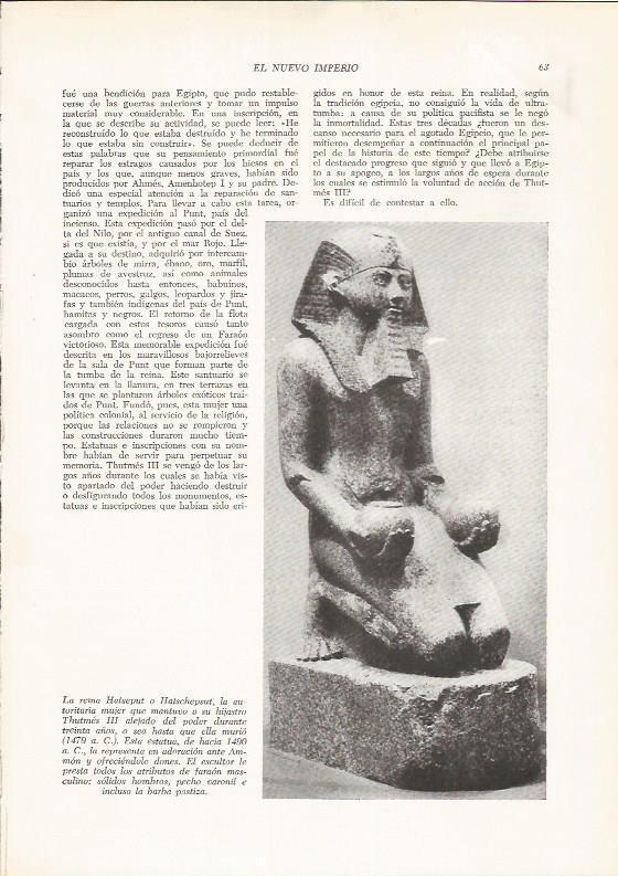 LAMINA HISTORIA 26160: Estatua de la reina Hatshepsut