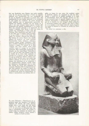 LAMINA HISTORIA 26160: Estatua de la reina Hatshepsut