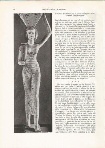 LAMINA HISTORIA 26156: Portadora de ofrenda de Egipto