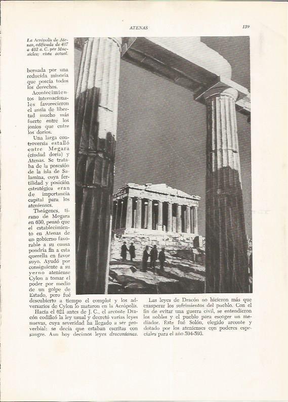 LAMINA HISTORIA 26206: La Acropolis de Atenas