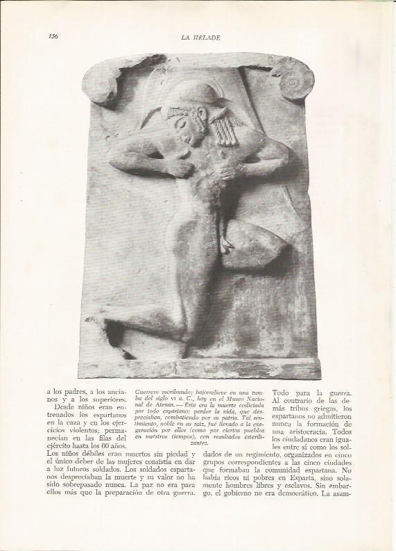 LAMINA HISTORIA 26205: Guerrero moribundo, Grecia