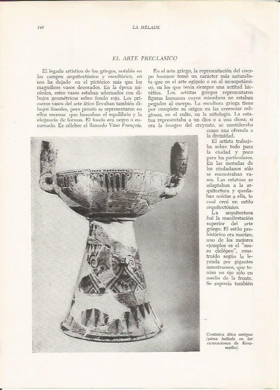 LAMINA HISTORIA 26201: Ceramica atica antigua