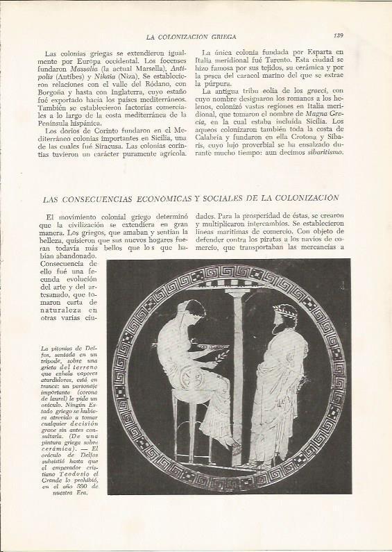 LAMINA HISTORIA 26197: La pitonisa de Delfos