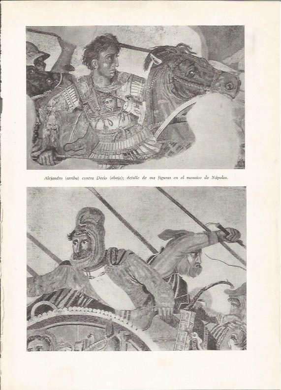 LAMINA HISTORIA 26191: Fresco con la imagen de Alejandro Magno