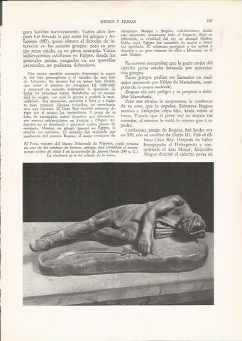 LAMINA HISTORIA 26190: El Persa muerto, copia romana