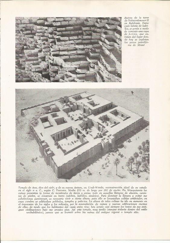 LAMINA HISTORIA 26188: Ruinas de la torre de Nabucodonosor en Babilonia