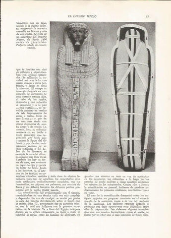 LAMINA HISTORIA 26155: Sarcofago del antiguo Egipto
