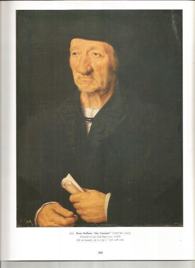 LAMINA PRADO 26119: Retrato de un viejo, por Holbein el Joven